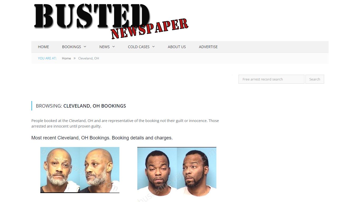 Cleveland, OH Mugshots - BUSTEDNEWSPAPER.COM