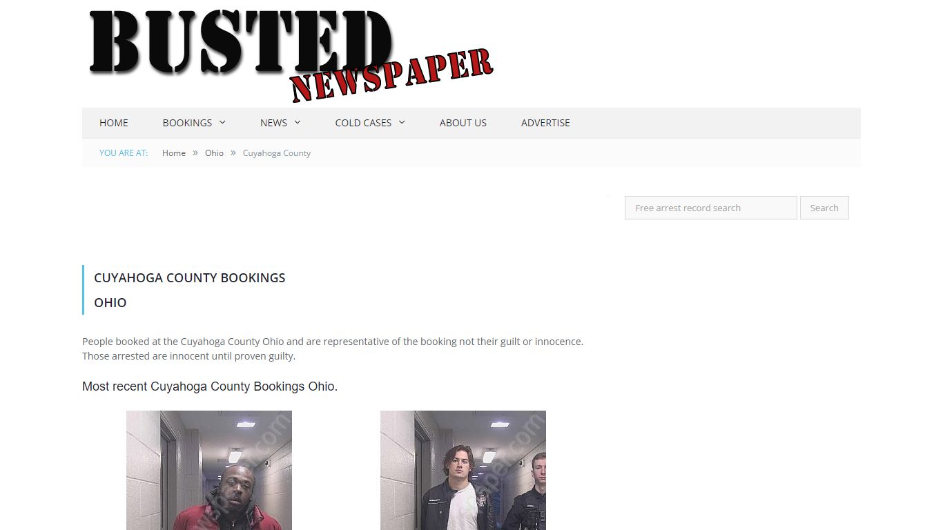 Cuyahoga County, OH Mugshots - BUSTEDNEWSPAPER.COM
